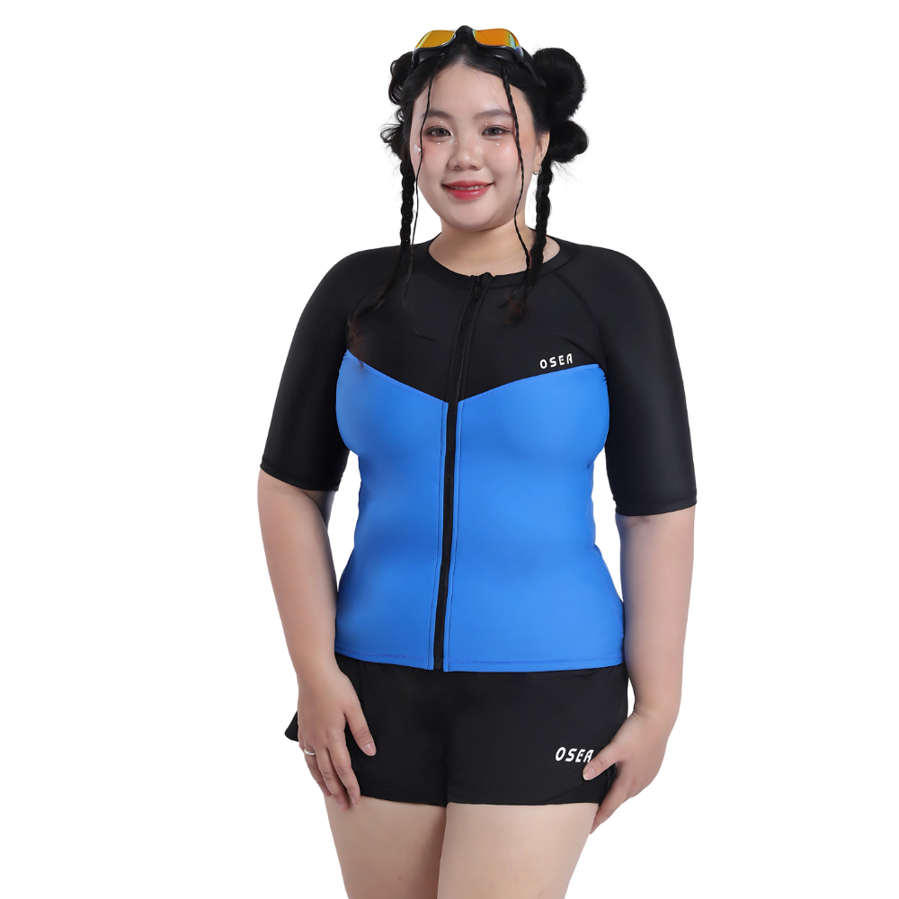 Áo bơi big size chubby tay lỡ Libre Flexi Swimshirt