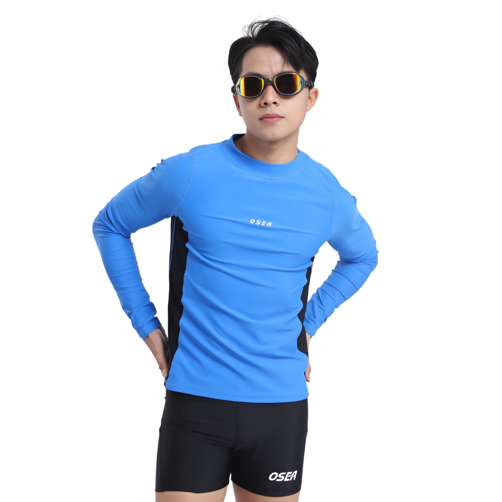 Áo bơi nam tay dài trẻ trung tốc độ Splashman Turbo Rashguard
