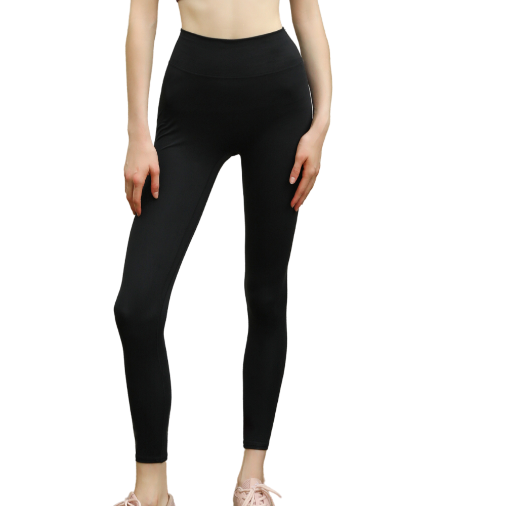 Quần tập Yoga Gym dài lưng cao - Đen - Black Classic Sport Leggings