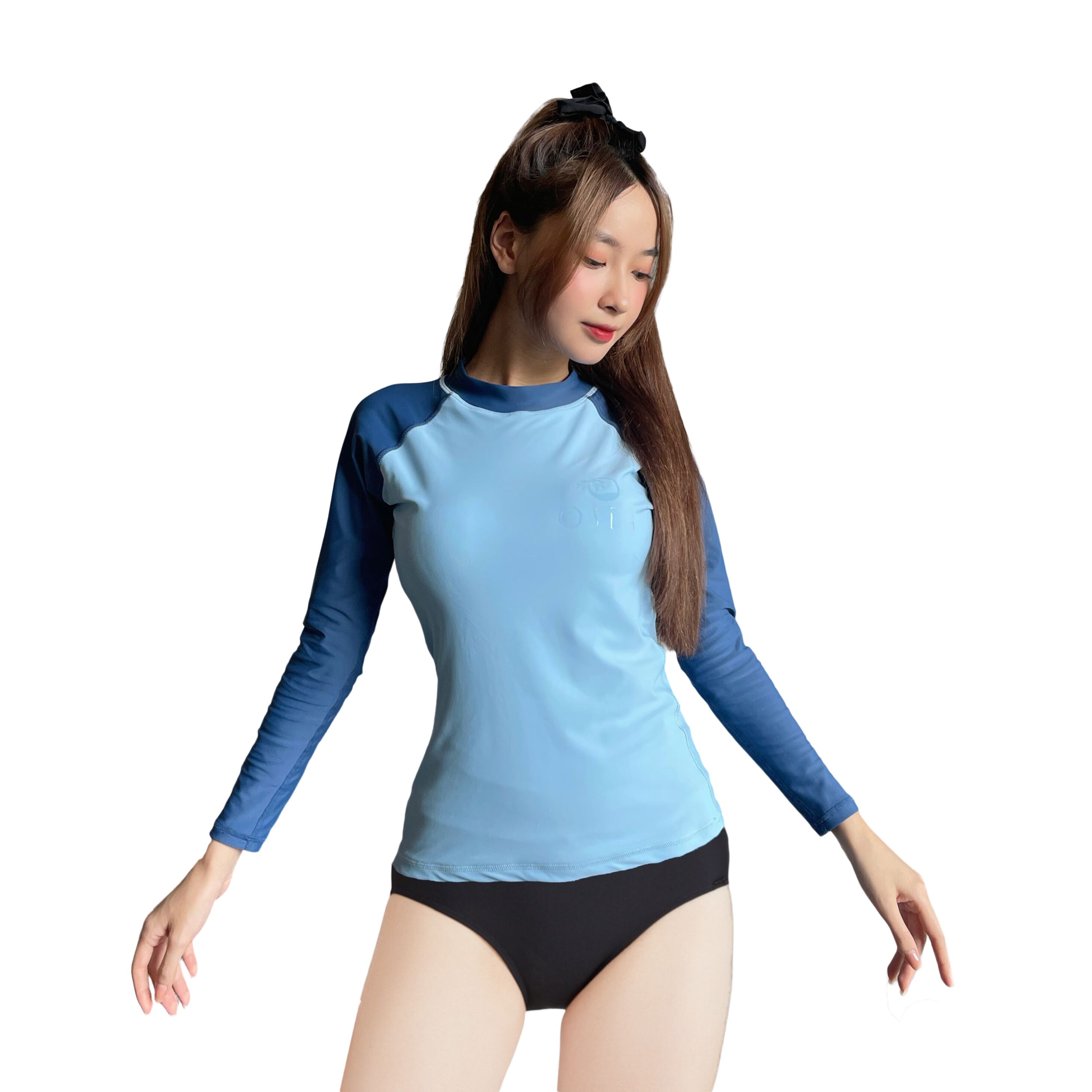 Set 2 chi tiết đồ bơi nữ OSEA - Iceberg Globe & Black High Waist Set