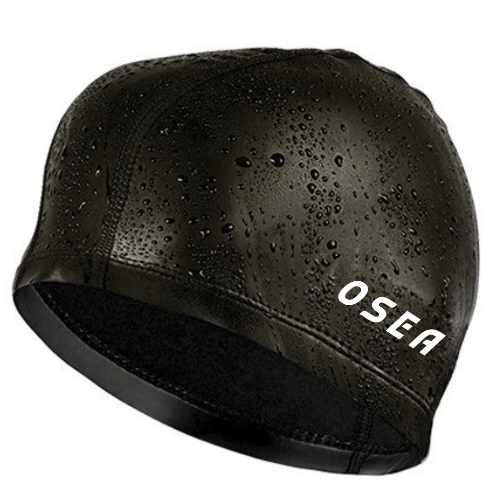 Mũ nón bơi OSEA nhiều màu da PU Black (Chiếc)