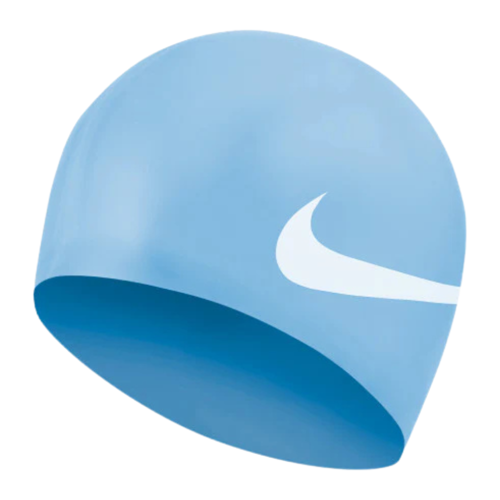Nón bơi thể thao Unisex Big Swoosh Cap (Aquarius Blue)