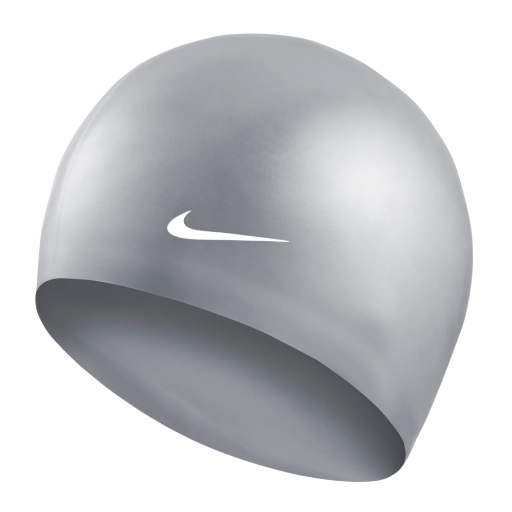 Nón bơi thể thao Unisex Nike Swim Solid Silicone Cap 93060 (Iridescent Silver)