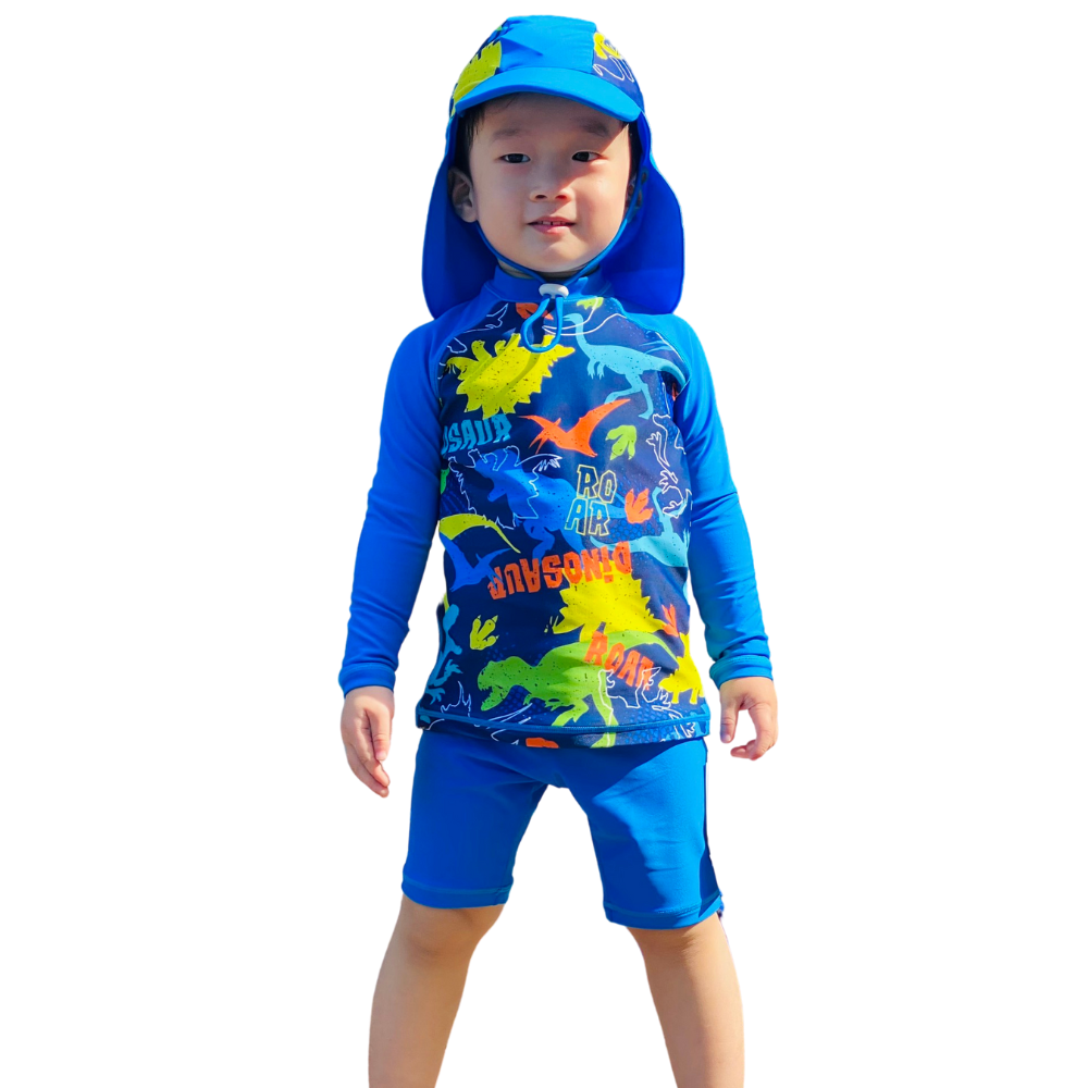 Đồ bơi chống nắng bé trai (Không kèm nón) - Blue Sea UV Protection Boy Set
