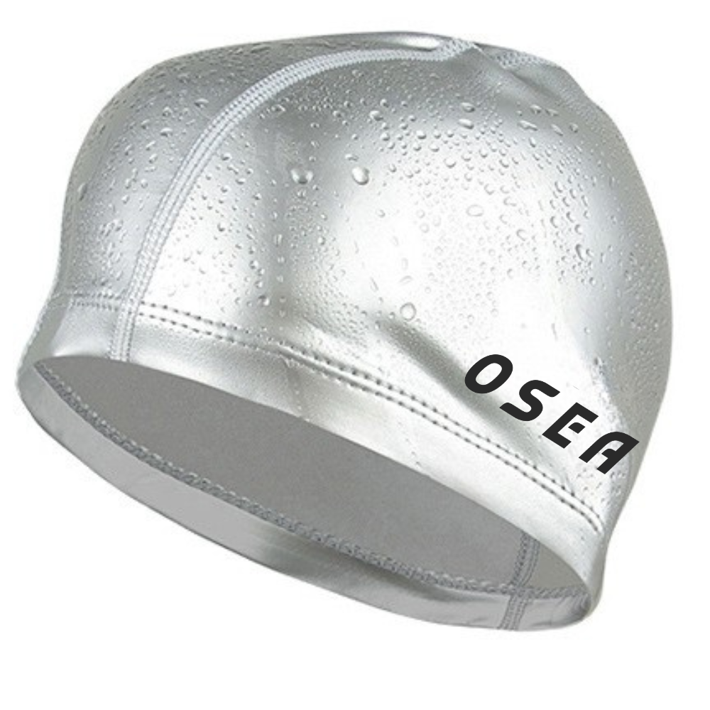 Mũ nón bơi OSEA nhiều màu da PU Silver Gray (Chiếc)